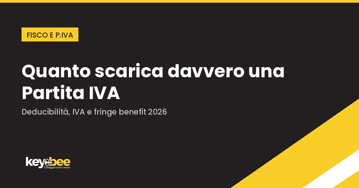 Deducibilità noleggio lungo termine 2026: quanto scarica davvero una Partita IVA